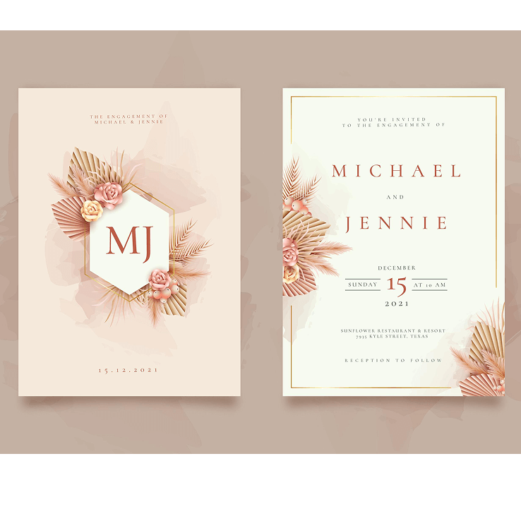 Birthday & Wedding Invitation Templates